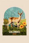 Columbus, Ohio - Retro Collage - Whitetail Deer