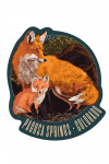 Pagosa Springs, Colorado - Fox & Kit - Letterpress - Contour