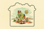 Vintage Mascot - Hiking Prickly Pear
