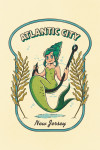 Atlantic City, New Jersey - Vintage Mascot - Mermaid