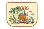 Vintage Mascot - Tiger Shark - Contour