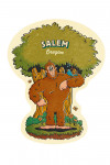 Salem, Oregon - Vintage Mascot - Bigfoot - Contour