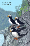 Kodiak, Alaska - Horned Puffins