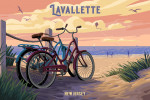 Lavallette, New Jersey - Painterly - The Beach is Calling - Beach Bikes