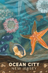 Ocean City, New Jersey - Painterly - Tiny World Huge Wonders - Starfish & Shells