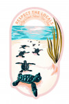 Long Beach Island, New Jersey - Courageous Explorer Collection - Turtle, Respect the Locals - Contour