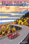 Blowing Rock, North Carolina - Painterly - Blue Ridge Parkway