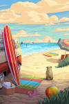 Painterly - Beach Activities