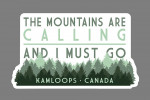 Kamloops, British Columbia - The Mountains are Calling - Pine Trees - Contour