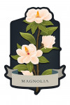 Vintage Flora Noir - Magnolia - Contour