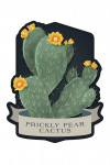 Vintage Flora Noir - Prickly Pear Yellow - Contour
