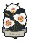 Vintage Flora Noir - Sego Lily - Contour