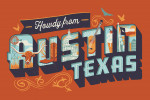 Austin, Texas - Typography Mural - City Series