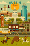 Austin, Texas - Geometric - City Series