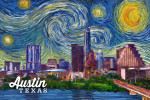 Austin, Texas - Starry Night - City Series