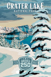 Crater Lake National Park, Oregon - Winter - Painterly Collection 250