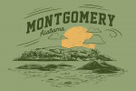 Montgomery, Alabama - Artist's Sketchbook - Rolling Hills