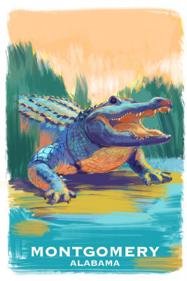 Montgomery, Alabama - Alligator - Vivid
