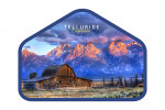 Telluride, Colorado - Photography - Barn & Mountain Range at Sunset - Contour