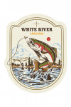 White River, Arkansas - Vintage Linework - Trout Fishing - Contour