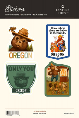 Oregon - Smokey Bear - Sticker Sheet - 123092, 139844, 138313, 149324
