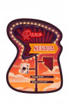 Reno, Nevada - Neon Road Sign - Contour