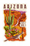 Arizona - Woodblock - Contour