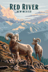 Red River, New Mexico - Painterly - Bighorn Sheep
