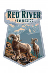 Red River, New Mexico - Painterly - Bighorn Sheep - Contour