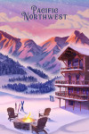 Pacific Northwest - Lithograph - Apr&egrave;s Ski