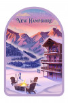 New Hampshire - Lithograph - Apr&egrave;s Ski - Contour