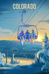 Colorado - Lithograph - Chairlift