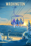 Washington - Lithograph - Chairlift