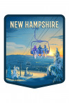 New Hampshire - Lithograph - Chairlift - Contour