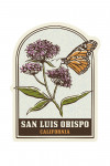 San Luis Obispo, California - Vintage Linework - Monarch -  Contour