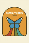 Coconut Creek, Florida - Simple Vector - Blue Morpho