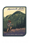 Mammoth Lakes, California - Hiker and Mountain Scene - Contour