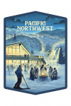Pacific Northwest - Lithograph - Snow Lodge - Contour