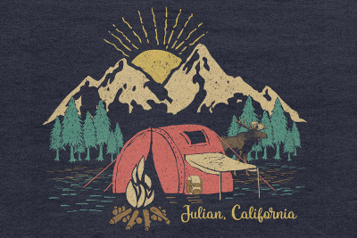 Julian, California - Camping Scene