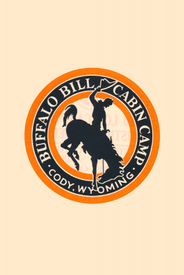 Vintage Sticker - Buffalo Bill - Cabin Camp