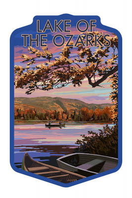 Lake of the Ozarks, Missouri - Lake at Dusk - Contour