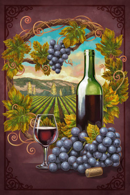 Merlot Wine Scene