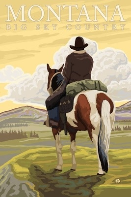 Montana, Big Sky Country - Cowboy