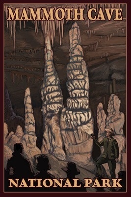 Mammoth Cave National Park, Kentucky - Onyx Pillars