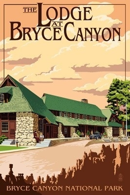 The Lodge at Bryce Canyon, Utah - Lantern Press Artwork