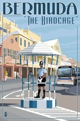 Bermuda - The Birdcage - Lantern Press Artwork