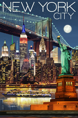 New York - Skyline at Night