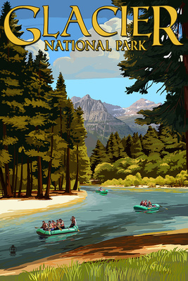Glacier National Park, Montana - River Rafting