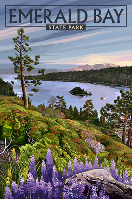 Emerald Bay State Park, California - Lake Tahoe - Lantern Press Artwork
