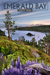 Emerald Bay State Park, California - Lake Tahoe - Lantern Press Artwork